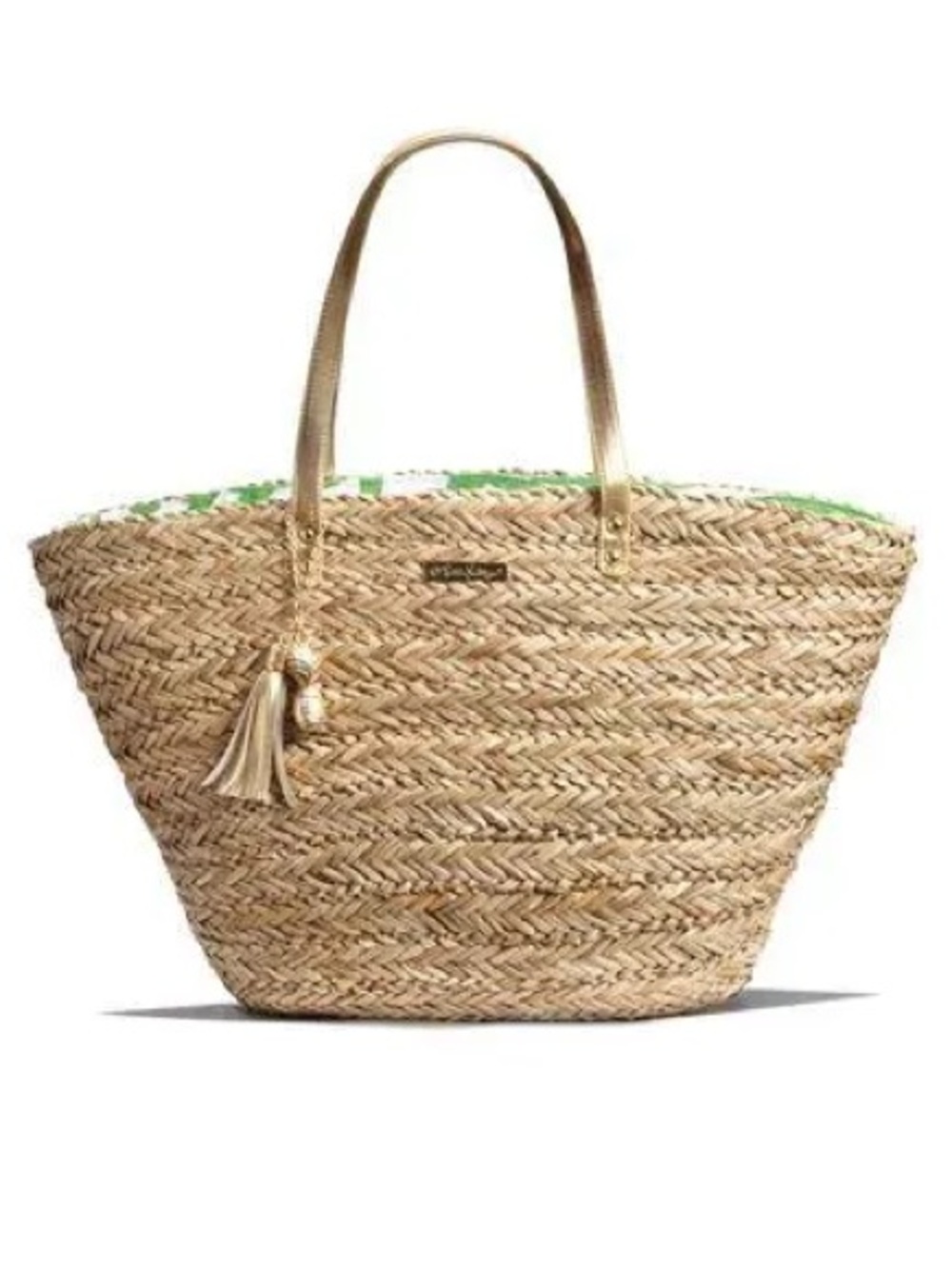 Lilly Pulitzer Straw Tote Boom Boom Pattern